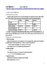 Lý thuyết và bài tập Hóa học Lớp 10 - Chuyên đề 1 Nguyên tử